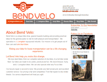 Tablet Screenshot of bendvelo.com